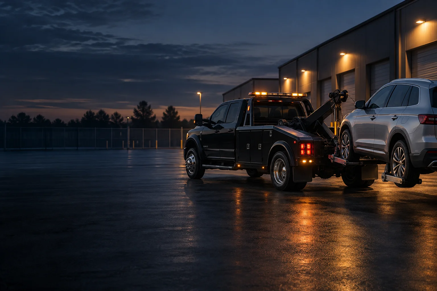 Illustrative auto recovery scene